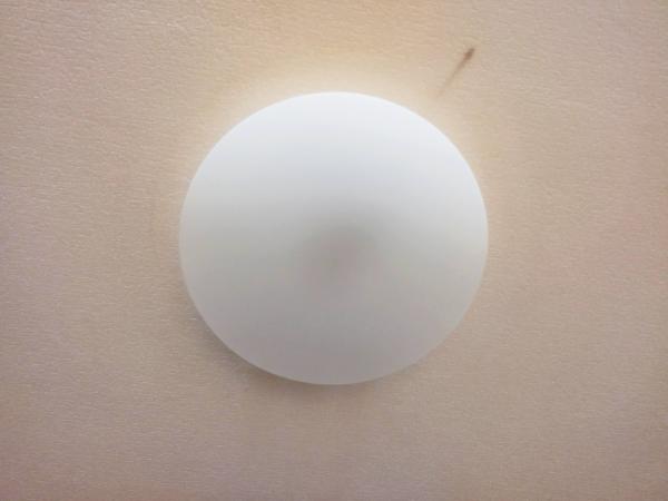 アイリスオーヤマの LEDシーリングライト CEA-2306D を設置したようす（消灯時）